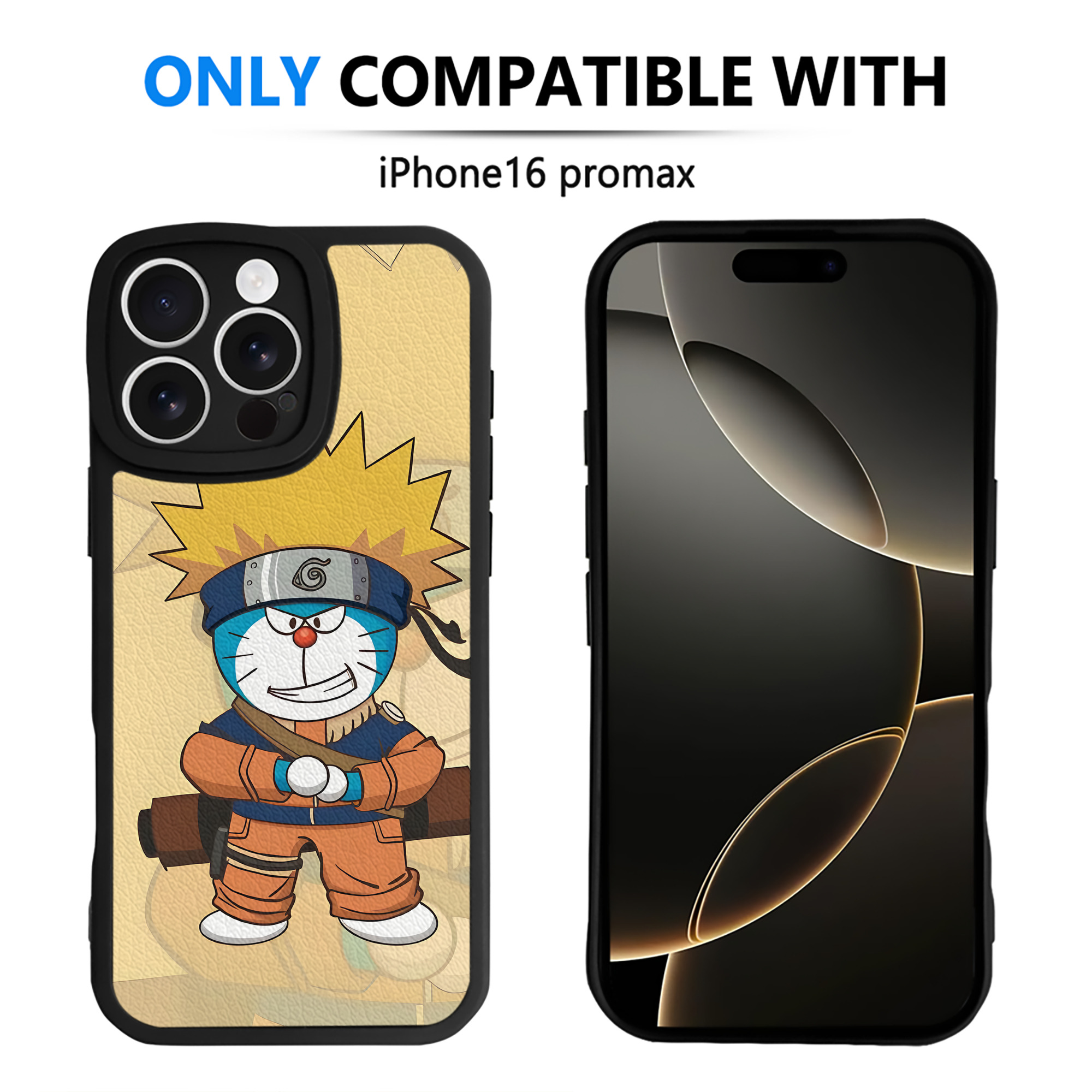 （画像用） ドラえもん Doraemon 【iPhone 16シリーズ対応】シリコンスマホケース（レザー調） 材質：シリコン